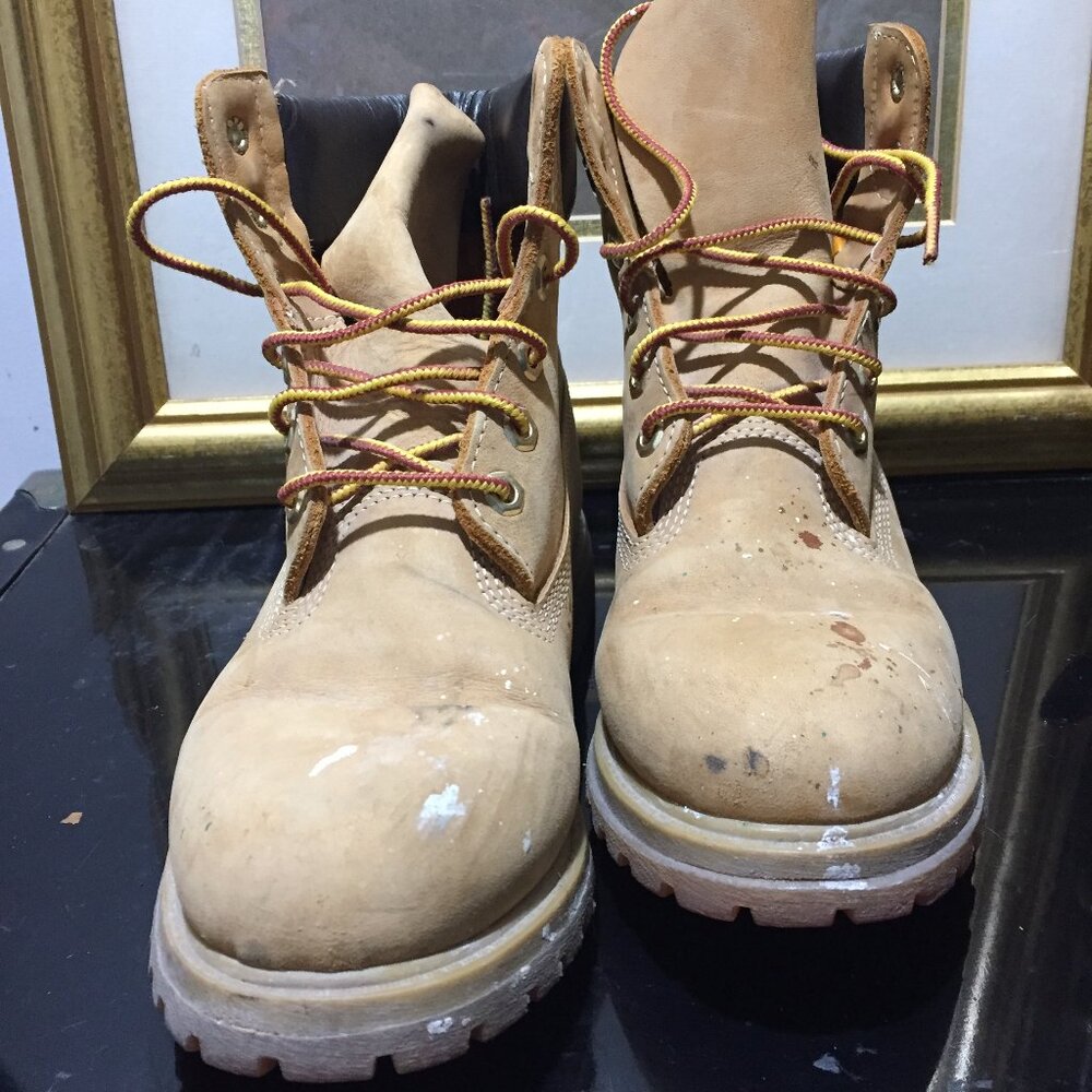 VINTAGE TIMBERLAND LEATHER BOOTS SIZE 6.5M/8.5W